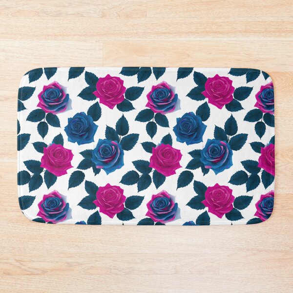 Item preview, Abstract Pink Blue And Purple Rose Petal Pattern designed and sold by igraphixart.