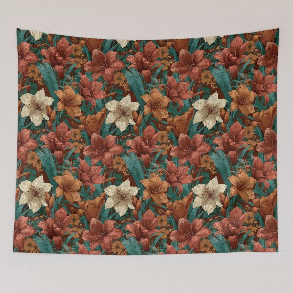 Item preview, Colorful Amaryllis Floral - Flower Floral Pattern   - Dad Fathers Day Gifts designed and sold by RoyalStarsPatts.