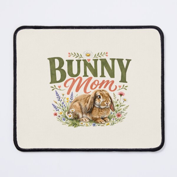 Item preview, Bunny Mom Pink Floral Watercolor Rabbit Cottagecore designed and sold by InkRevolt.