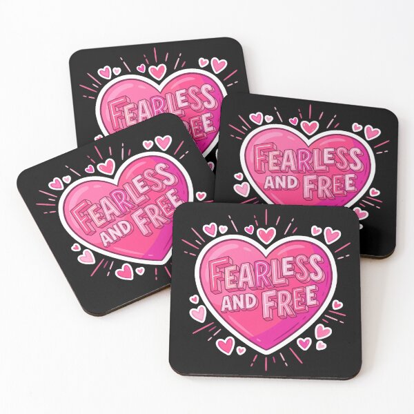 Item preview, Fearless and Free Pink Heart designed and sold by Owcomm.
