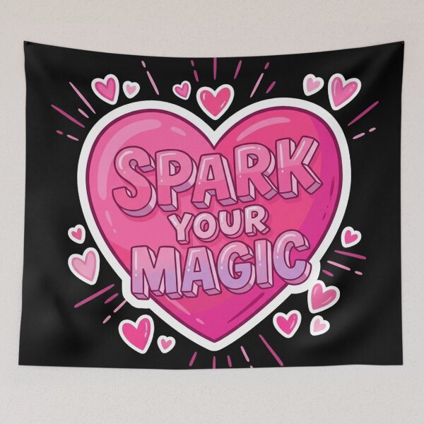 Item preview, Spark Your Magic Pink Heart designed and sold by Owcomm.