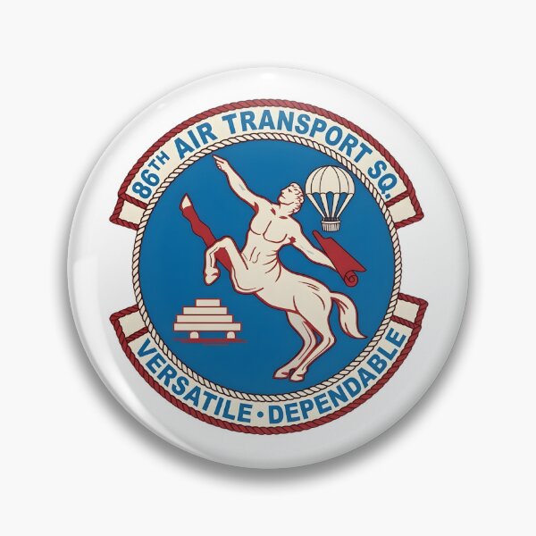 Item preview, US Air Force 86th Air Transport Squadron "Versatile • Dependable" Emblem designed and sold by CharlieDesings.