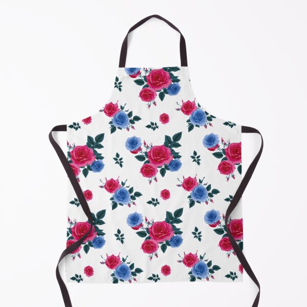 Item preview, Scattered Pink And Blue Rose Bouquet Pattern designed and sold by igraphixart.