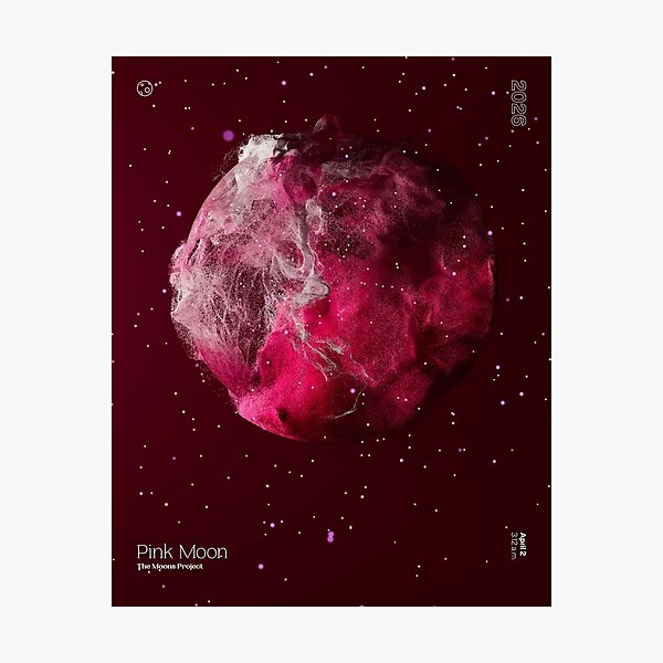 Item preview, Moons 2026: Pink Moon designed and sold by mullerdesign.