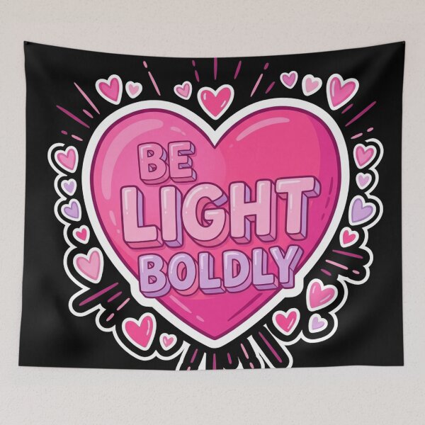 Item preview, Be Light Boldly Heart designed and sold by Owcomm.