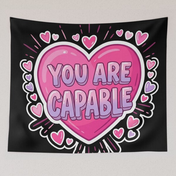 Item preview, You Are Capable Heart Motivation designed and sold by Owcomm.