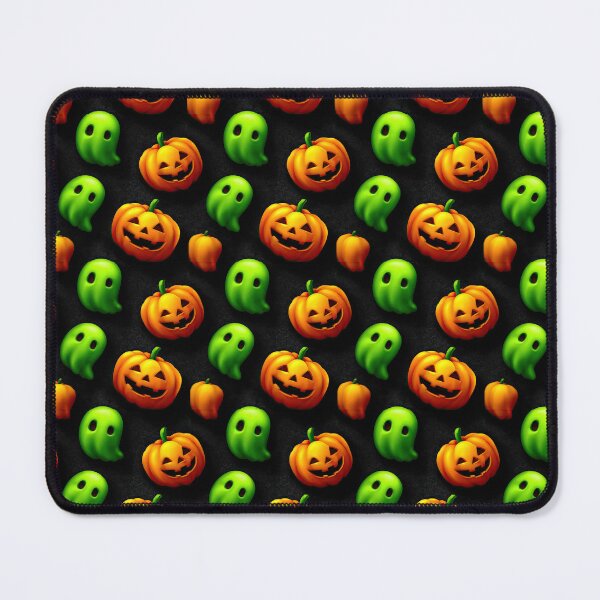 Item preview, Large Scale Cute Jack O Lantern And Ghost Halloween Pattern designed and sold by igraphixart.