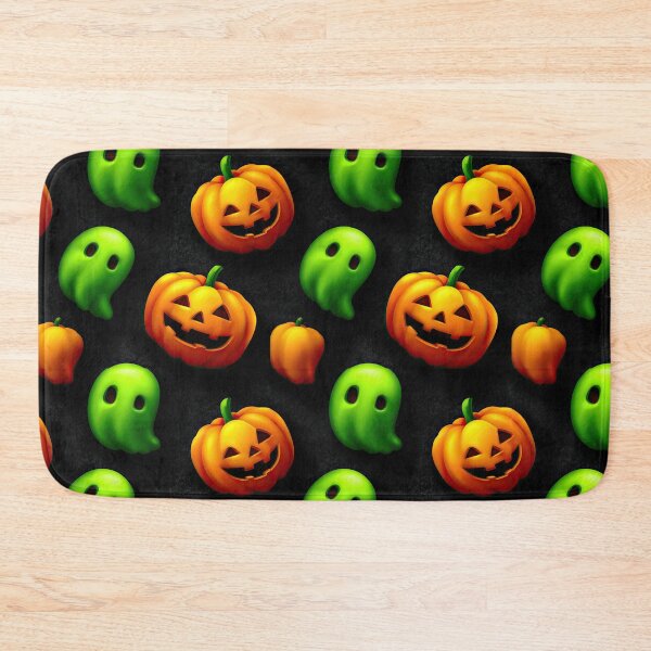 Item preview, Large Scale Cute Jack O Lantern And Ghost Halloween Pattern designed and sold by igraphixart.