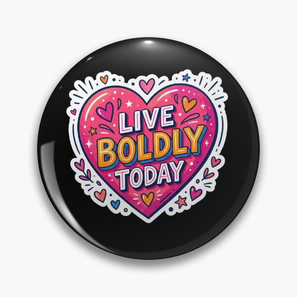 Item preview, Live Boldly Today Heart Illustration designed and sold by Owcomm.