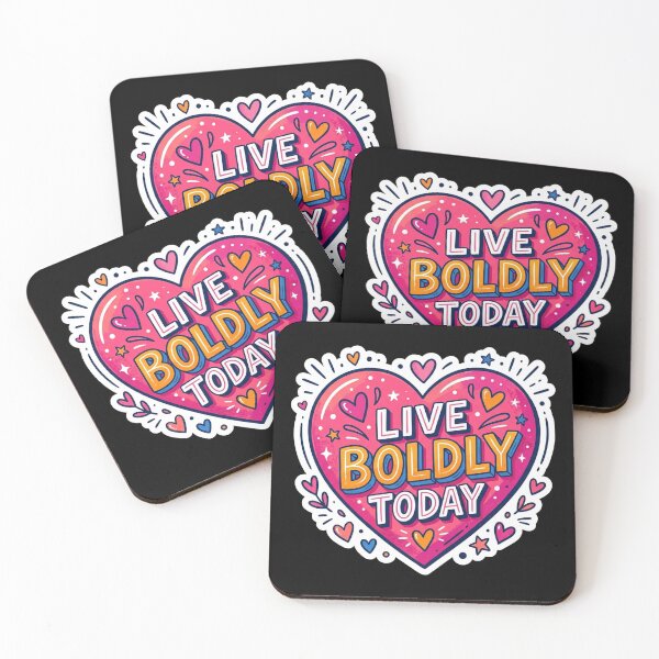 Item preview, Live Boldly Today Heart Illustration designed and sold by Owcomm.