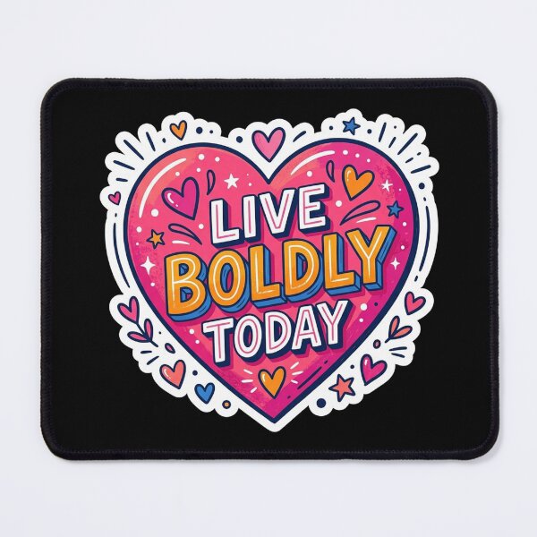 Item preview, Live Boldly Today Heart Illustration designed and sold by Owcomm.