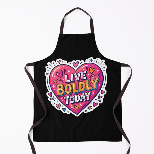Item preview, Live Boldly Today Heart Illustration designed and sold by Owcomm.