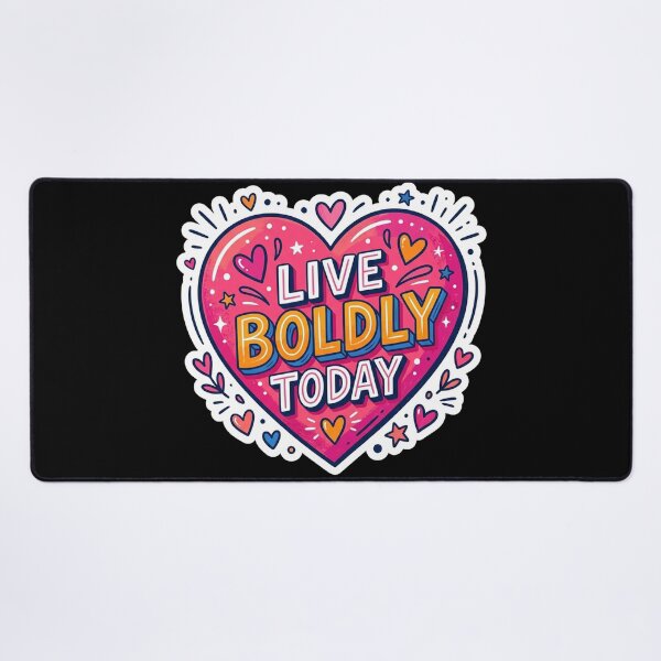 Item preview, Live Boldly Today Heart Illustration designed and sold by Owcomm.