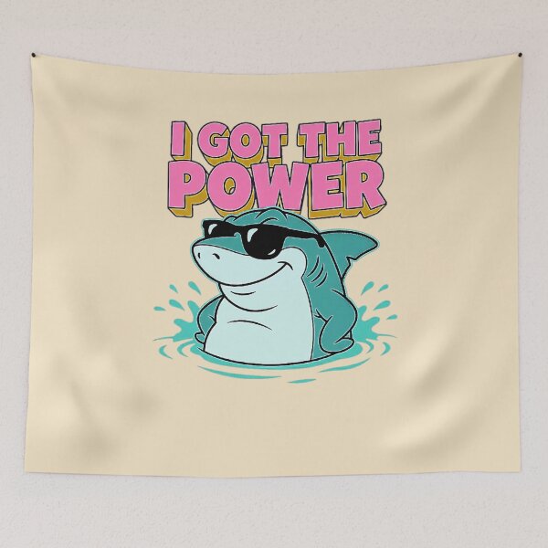 Item preview, I Got The Power Shark Sunglasses Graphic — Funny Confidence Summer Attitude designed and sold by SkTee2k.