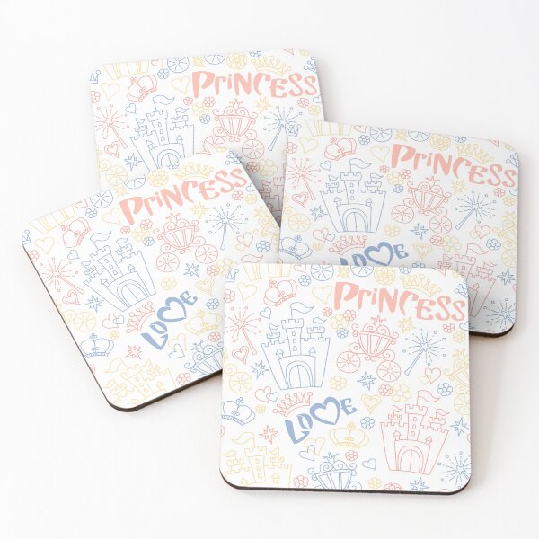 Item preview, pattern of little princess doodles designed and sold by kavalenkavart.