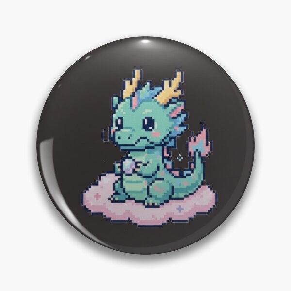 Item preview, Kawaii Pixel Dragon designed and sold by MyStyleHub.