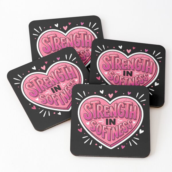Item preview, Strength in Softness Heart Quote designed and sold by Owcomm.