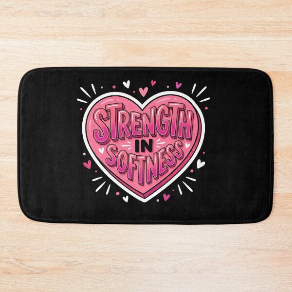 Item preview, Strength in Softness Heart Quote designed and sold by Owcomm.