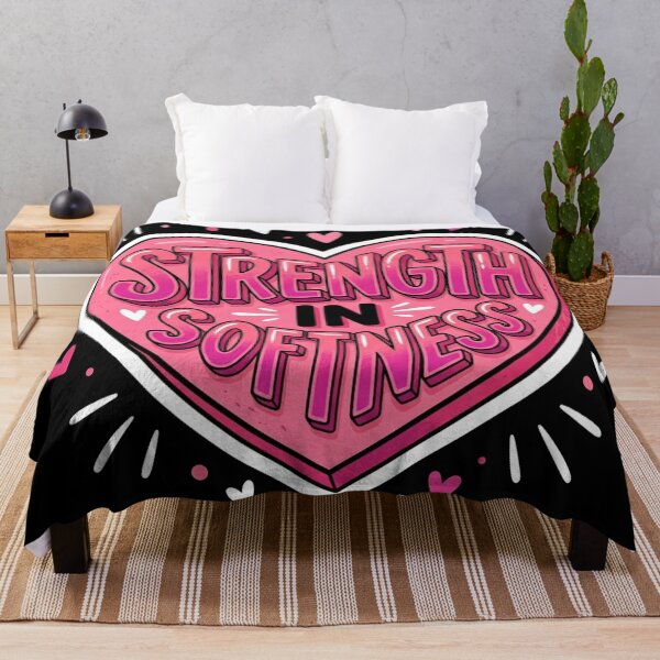 Item preview, Strength in Softness Heart Quote designed and sold by Owcomm.