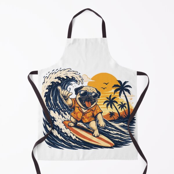 Item preview, Hang Loose Pug Life | Funny Surfing Pug Beach Dog Design designed and sold by athanasioungr.