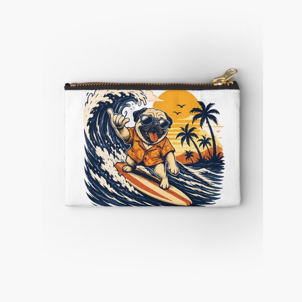 Item preview, Hang Loose Pug Life | Funny Surfing Pug Beach Dog Design designed and sold by athanasioungr.