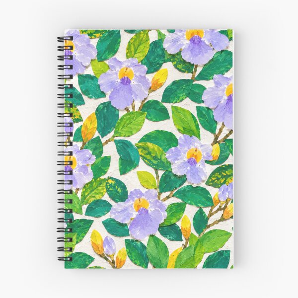Item preview, Purple Floral Collage Seamless Pattern – Botanical Paper Cut Flowers & Green Leaves Repeat Design designed and sold by SWSandraWechner.