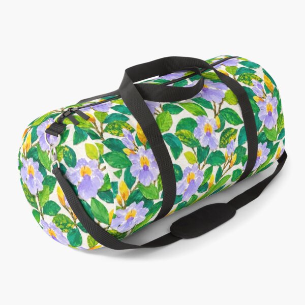 Item preview, Purple Floral Collage Seamless Pattern – Botanical Paper Cut Flowers & Green Leaves Repeat Design designed and sold by SWSandraWechner.