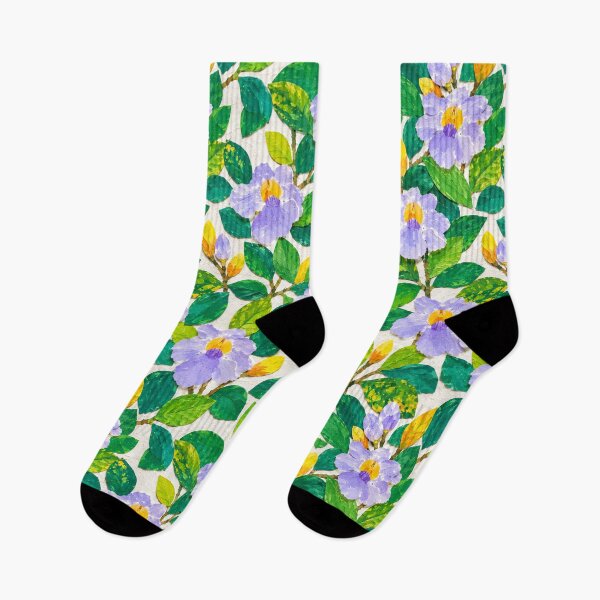 Item preview, Purple Floral Collage Seamless Pattern – Botanical Paper Cut Flowers & Green Leaves Repeat Design designed and sold by SWSandraWechner.