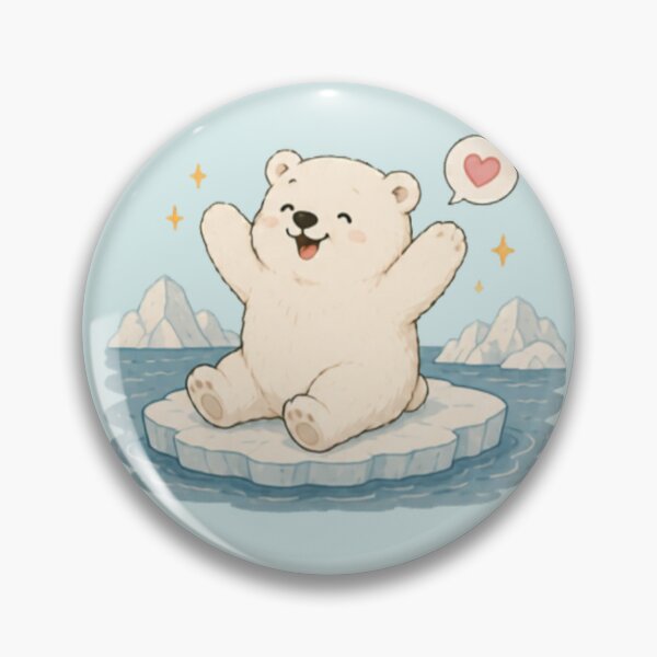 Item preview, Cute Happy Polar Bear designed and sold by MellowMunchkins.