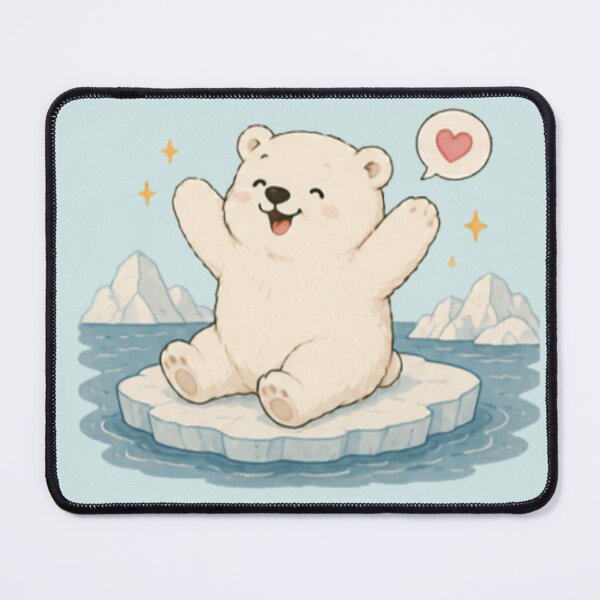 Item preview, Cute Happy Polar Bear designed and sold by MellowMunchkins.