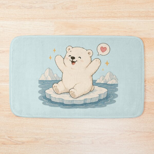 Item preview, Cute Happy Polar Bear designed and sold by MellowMunchkins.