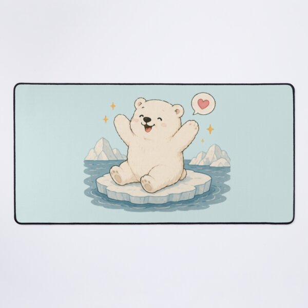 Item preview, Cute Happy Polar Bear designed and sold by MellowMunchkins.
