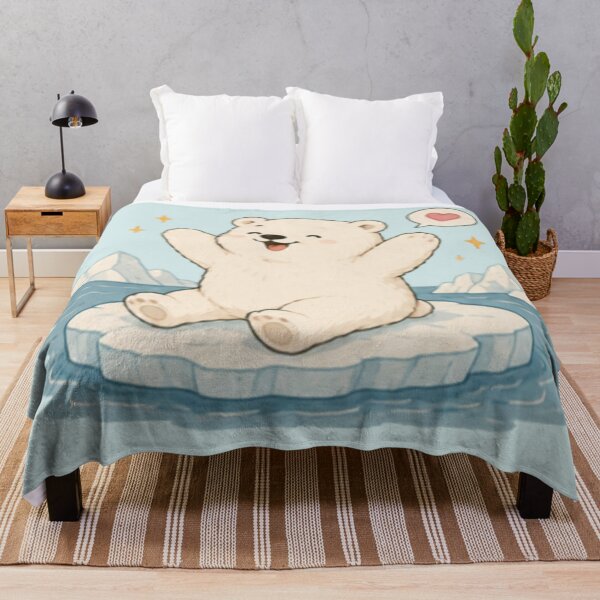 Item preview, Cute Happy Polar Bear designed and sold by MellowMunchkins.