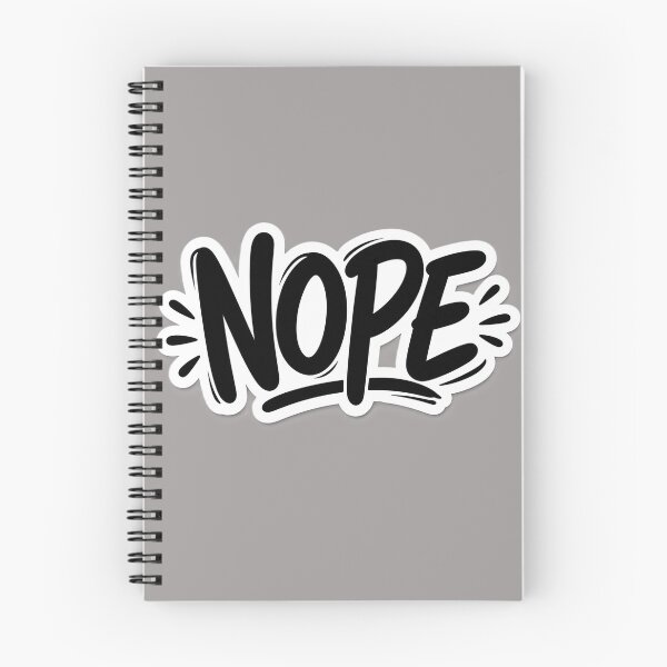 Item preview, NOPE Sticker – Funny Bold Typography Meme Design designed and sold by AstraDrip Studio.