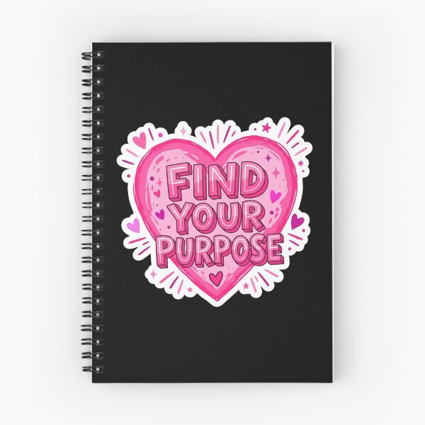 Item preview, Find Your Purpose Pink Heart Motivation designed and sold by Owcomm.