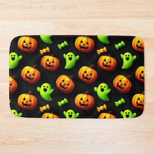 Item preview, Mixed Cute Halloween Pumpkin Ghost And Candy Pattern designed and sold by igraphixart.