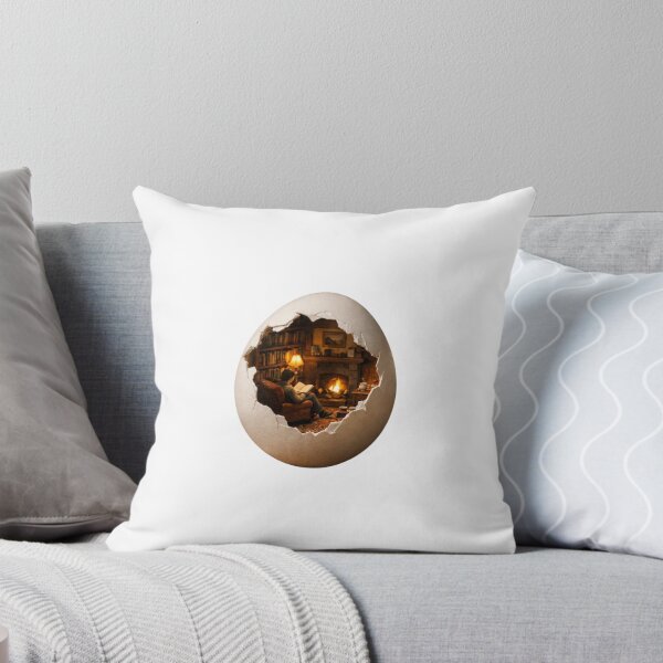 Item preview, Cozy Miniature Library Inside An Eggshell Art designed and sold by sohail_arts.