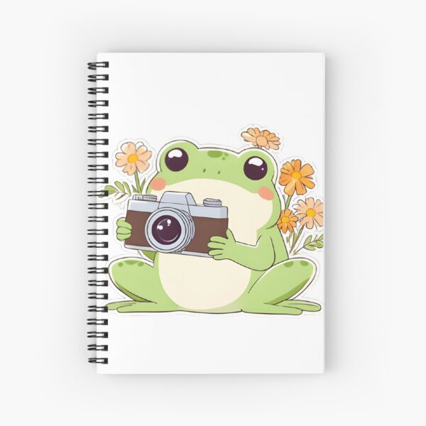 Item preview, Photographer Frog — Vintage Camera Kawaii Sticker designed and sold by tommysworks.