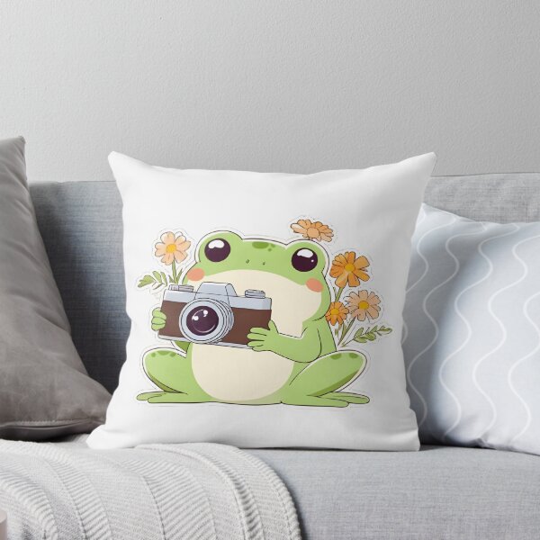 Item preview, Photographer Frog — Vintage Camera Kawaii Sticker designed and sold by tommysworks.