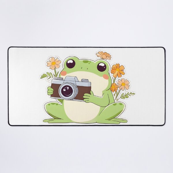 Item preview, Photographer Frog — Vintage Camera Kawaii Sticker designed and sold by tommysworks.