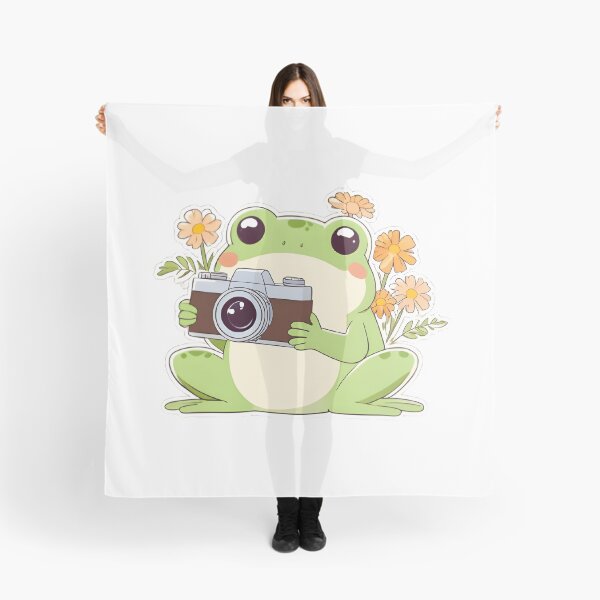 Item preview, Photographer Frog — Vintage Camera Kawaii Sticker designed and sold by tommysworks.