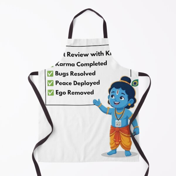 Item preview, Sprint Review with Krishna | Agile Developer Sticker designed and sold by BhaktiByte.