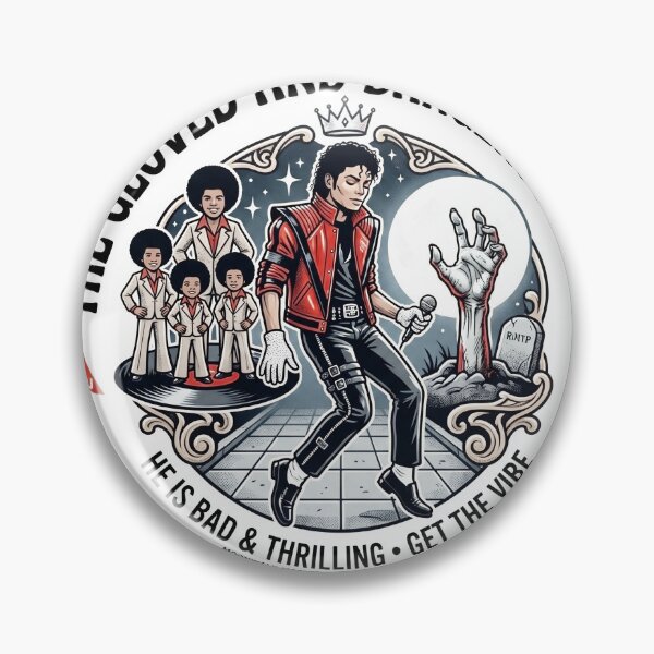 Item preview, The Gloved Pop Icon Retro Music Tribute designed and sold by Vinyl-Vibe.