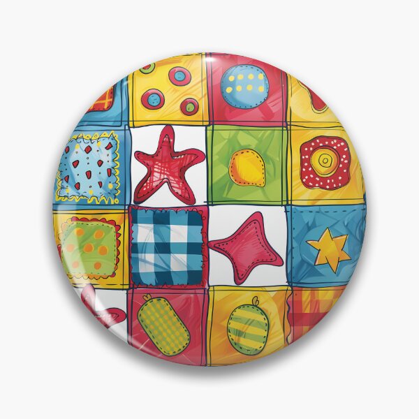 Item preview, Colorful Retro Patchwork Quilt Pattern Doodle Textile Art Streetwear Graphic designed and sold by DesignArtist.ia.
