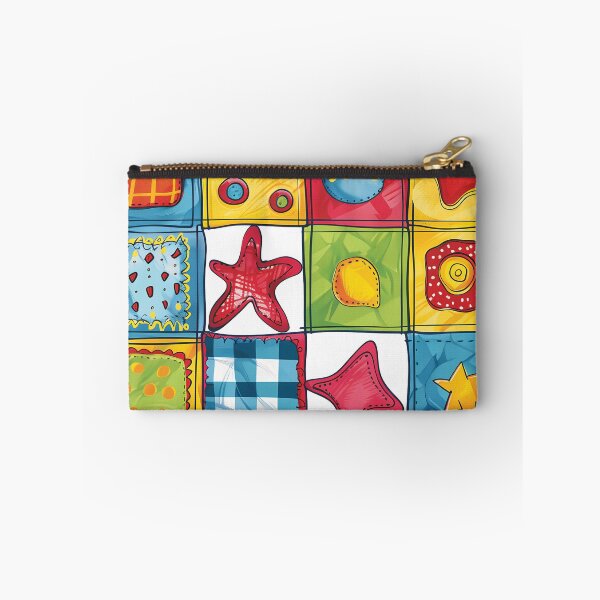 Item preview, Colorful Retro Patchwork Quilt Pattern Doodle Textile Art Streetwear Graphic designed and sold by DesignArtist.ia.