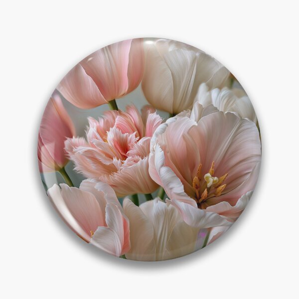 Item preview, Blush Tulip Reverie – Soft Romantic Floral Art designed and sold by VelvetThornsArt.