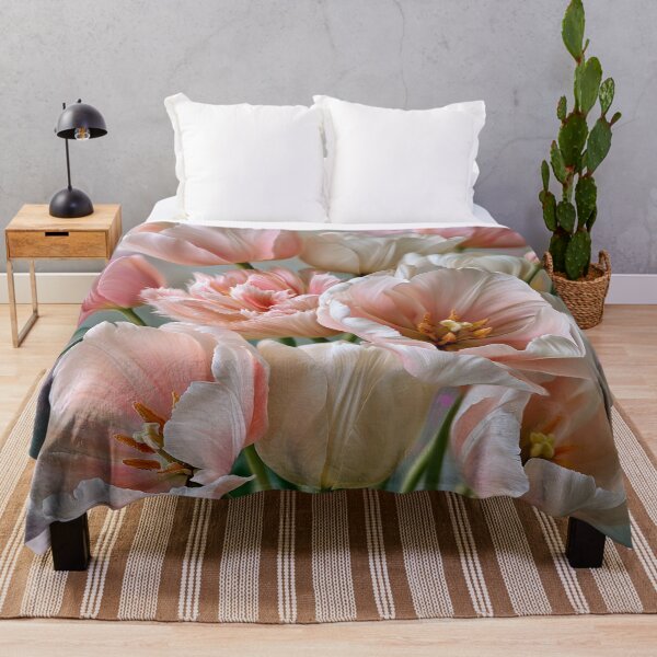 Item preview, Blush Tulip Reverie – Soft Romantic Floral Art designed and sold by VelvetThornsArt.
