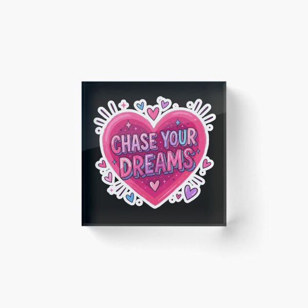 Item preview, Chase Your Dreams Heart Motivation designed and sold by Owcomm.