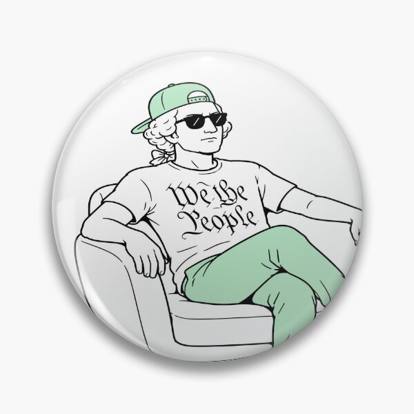 Item preview, George Washington Sitting in Chair Wearing We The People Shirt Design designed and sold by American Spirit.