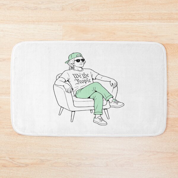 Item preview, George Washington Sitting in Chair Wearing We The People Shirt Design designed and sold by American Spirit.